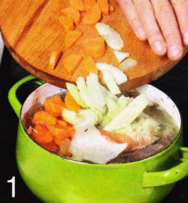вкусную солянку с говяжьим сердцем,