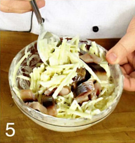 закуска +из селедки +с яблоками